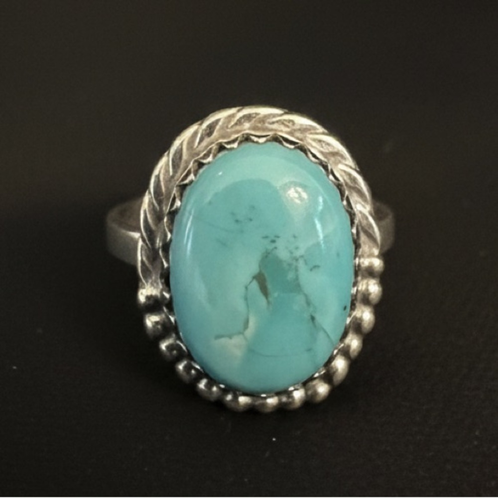 Turquoise and‎ Sterling Silver Ring